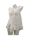 White Lace Mesh Mini Dress