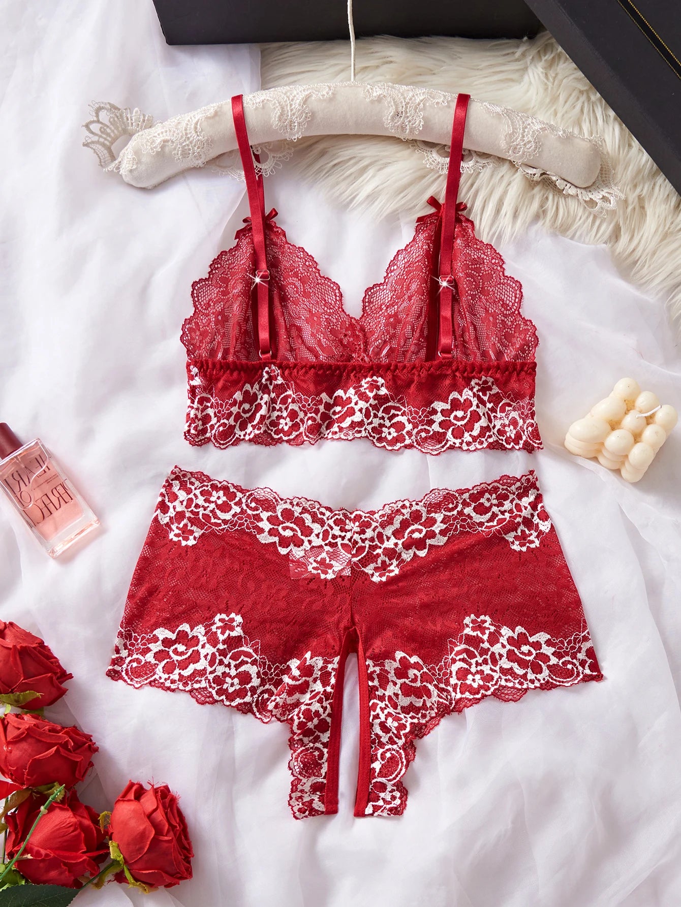 Floral Lace Bra & Panty Set