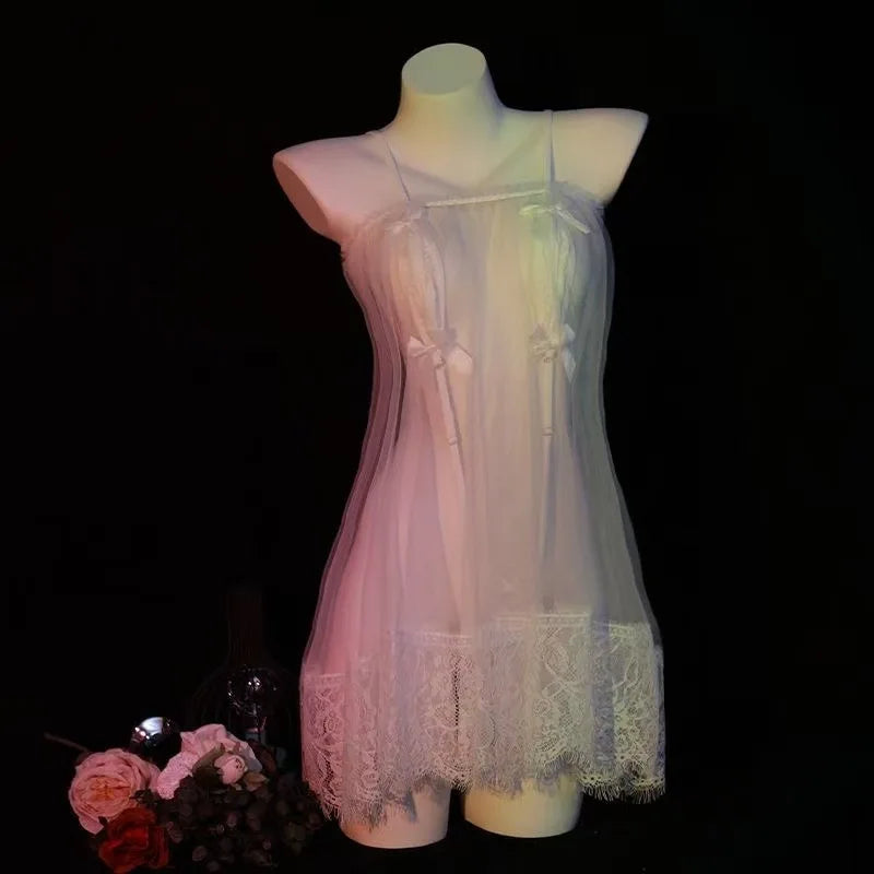 Plus Size Lace Babydoll Nightdress